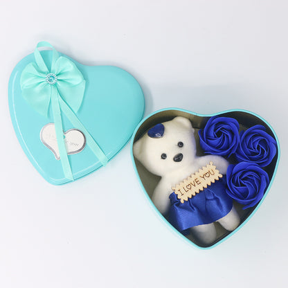 Bear Soap Flower Gift Box Valentine's Day Gift