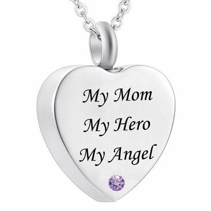 Hot Sale Mom Ashes Necklace Stainless Steel Pendant