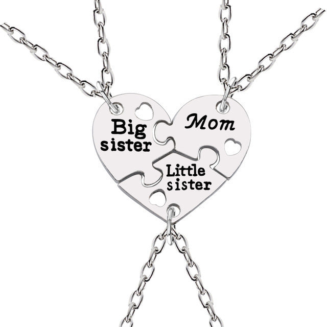 Big Lil Sis Mom Rendy Simple Heart Necklace