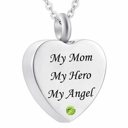 Hot Sale Mom Ashes Necklace Stainless Steel Pendant